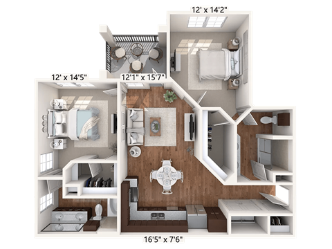 Royal Floor Plan at Bridge at Indigo, Austin